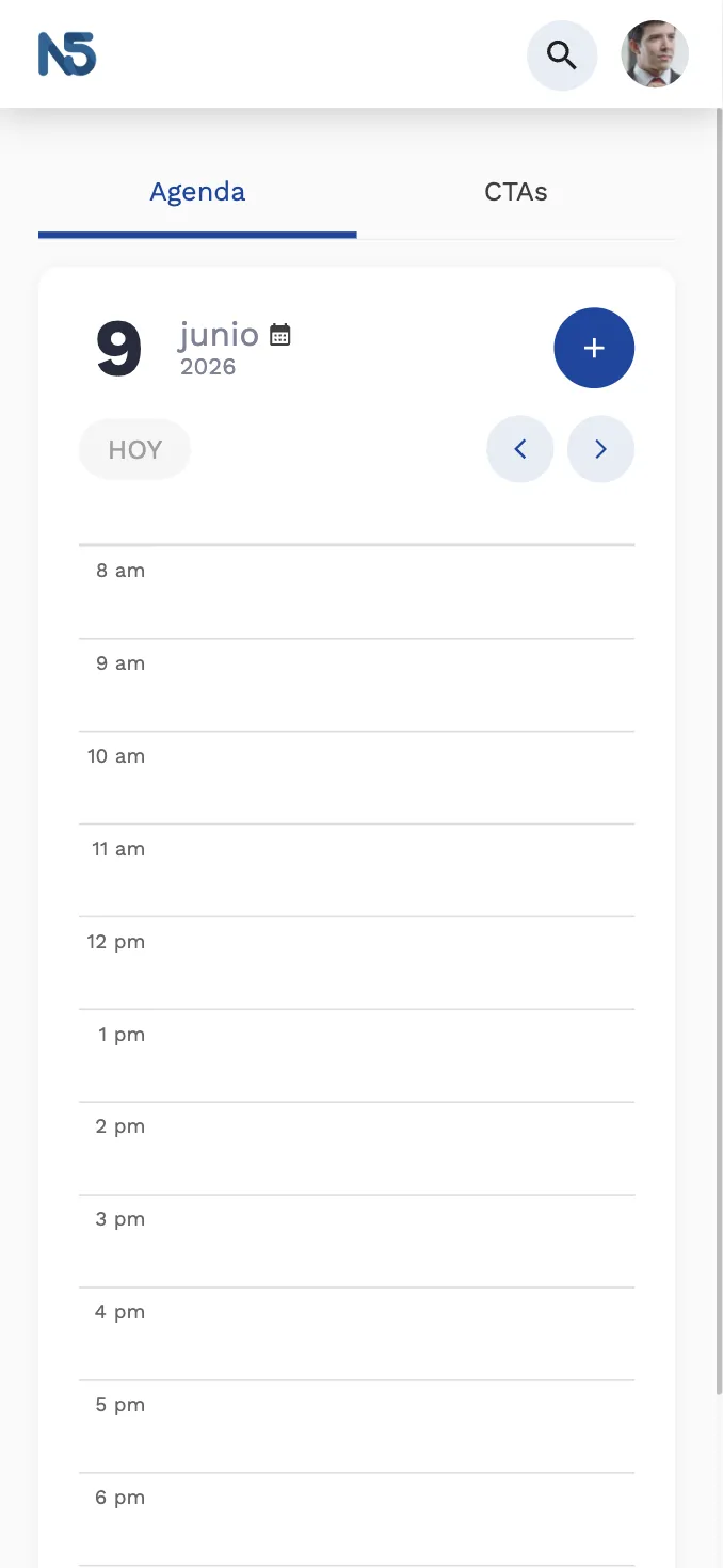 CRM mobile — registro de reunión 1